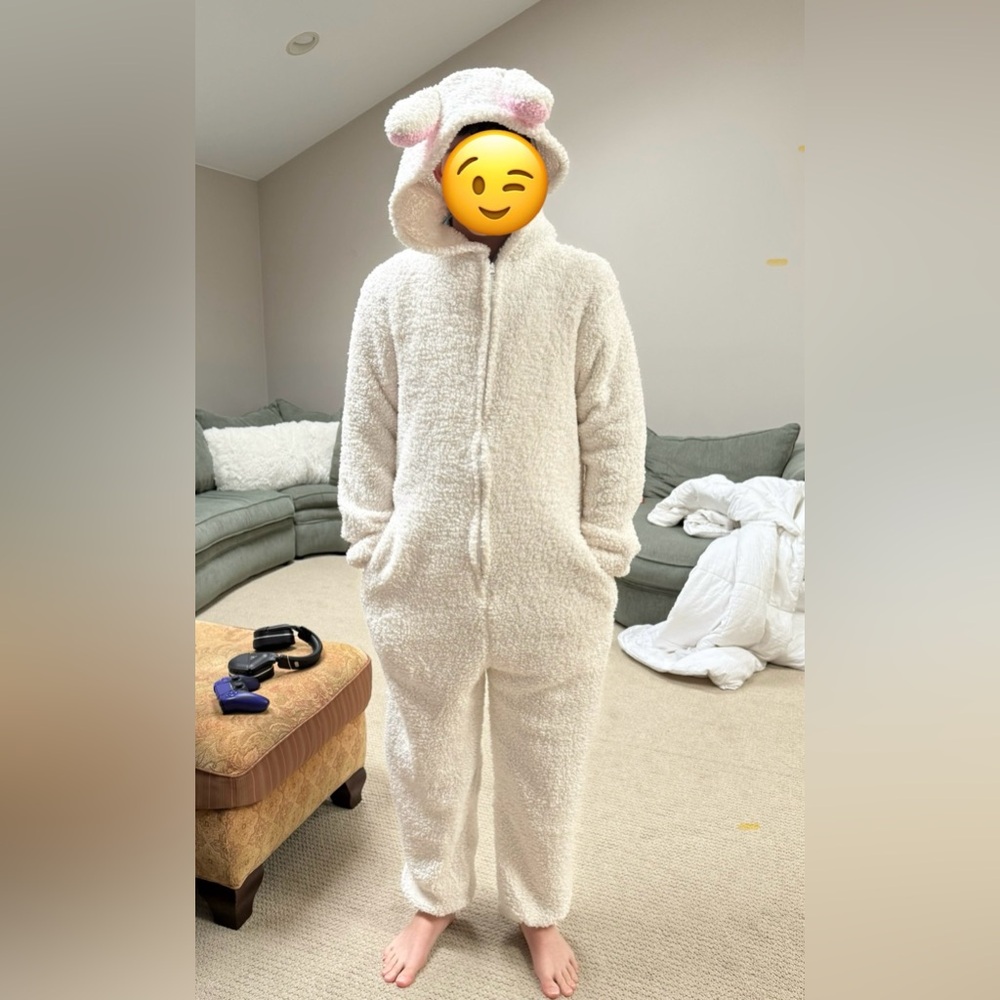 Funziez Sherpa Lamb Halloween Onesie Costume